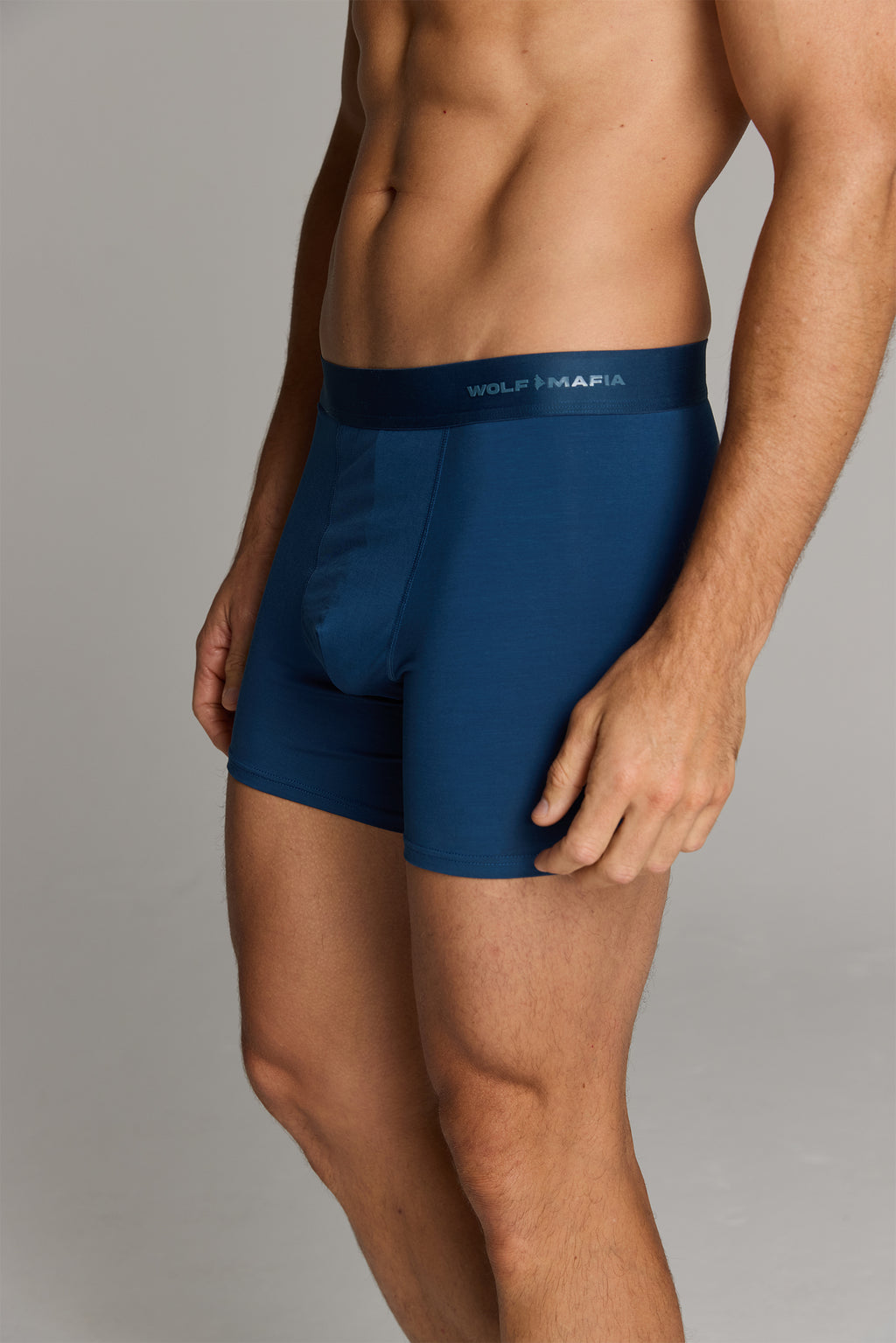 Men’s Cotton Modal Blend Boxer Brief - Navy